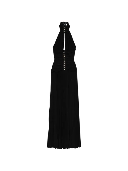 Женское платье Elisabetta Franchi, плиссе, черное