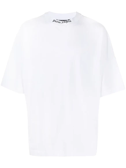 Мужская футболка Palm Angels Logo Over, белая