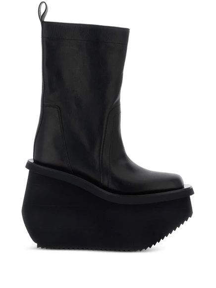 Мужские байкерские ботинки Rick Owens с платформой 14 мм, черные