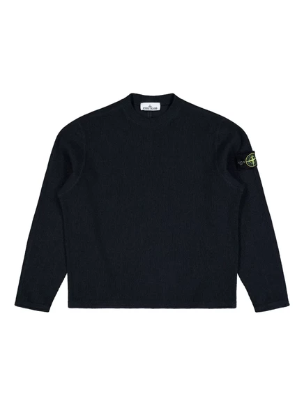 Мужская толстовка Stone Island с кокеткой на спине, синяя