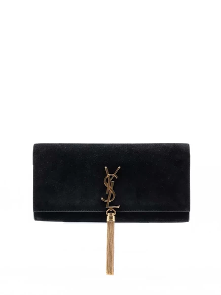 Женский клатч Saint Laurent Pre-Owned Kate, черный