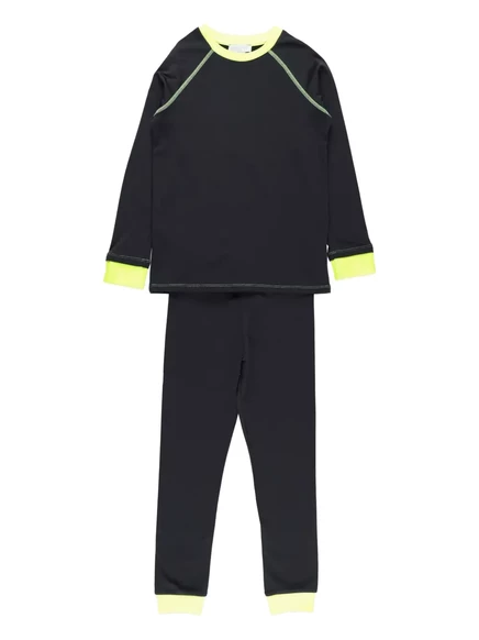 Детский флисовый спортивный костюм Stella McCartney с неоновой отделкой black