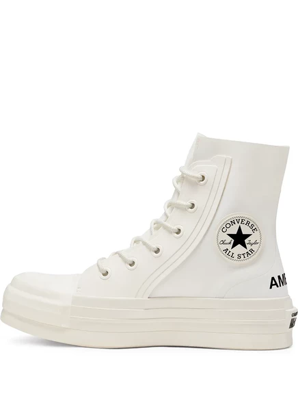 Унисекс кеды Converse x AMBUSH Chuck 70 Hi высокие, белые