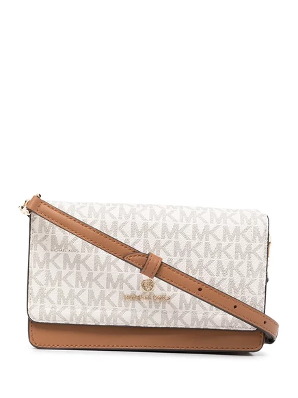 Сумка через плечо с логотипом Michael Kors Jet Set brown