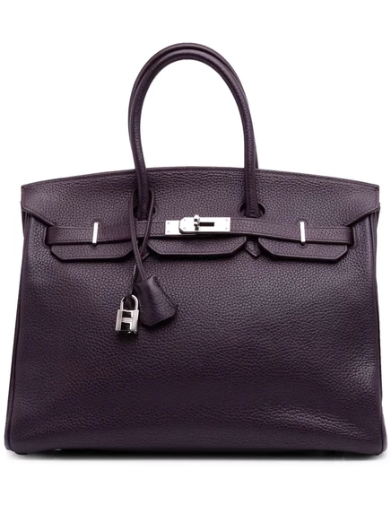 Сумка Togo Birkin Retourne 35 от Hermès, бывшая в употреблении в 2005 году purple