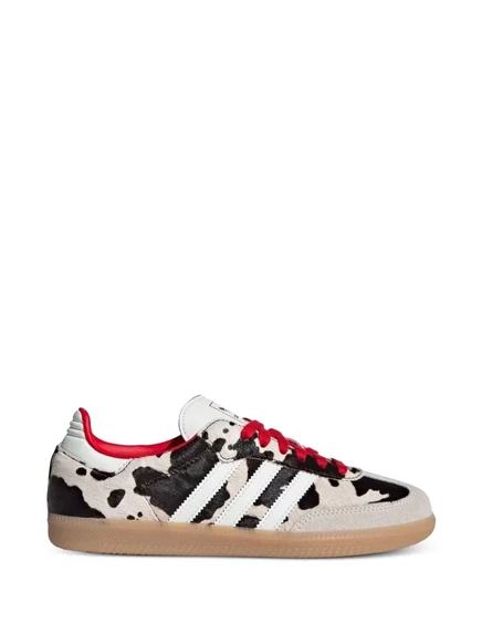 Унисекс кроссовки Adidas Samba низкие, бело-черные
