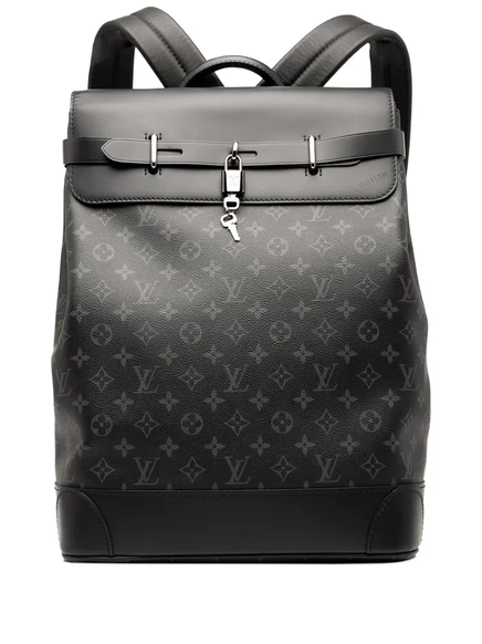 Рюкзак-пароварка с монограммой Eclipse, бывший в употреблении у Louis Vuitton 2019-2025 black