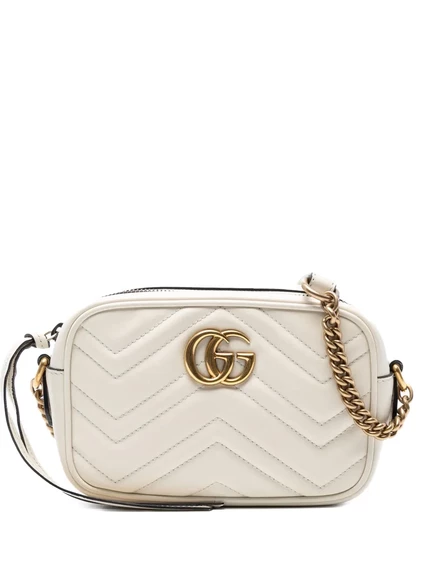 Кожаная сумка через плечо Mini GG Marmont Matelasse, бывшая в употреблении у Gucci 2016-2025