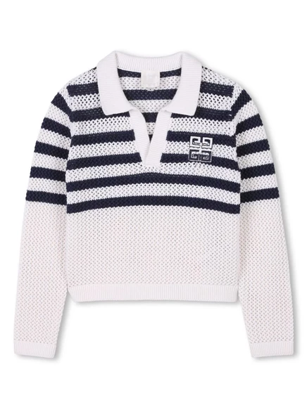 Детский свитер Givenchy kids 4G с логотипом, белый