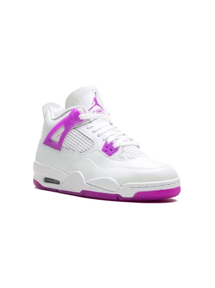 Кроссовки для мальчиков Jordan 4, бело-фиолетовые