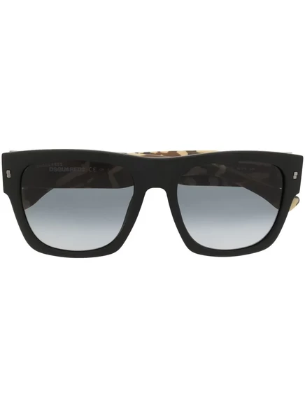 Солнцезащитные очки с камуфляжным принтом DSQUARED2 EYEWEAR Icon black
