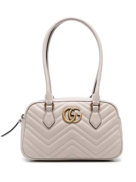 Маленькая сумка через плечо Gucci GG Marmont grey