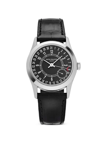 Часы Patek Philippe 6000G-001 37 мм белое золото, черные