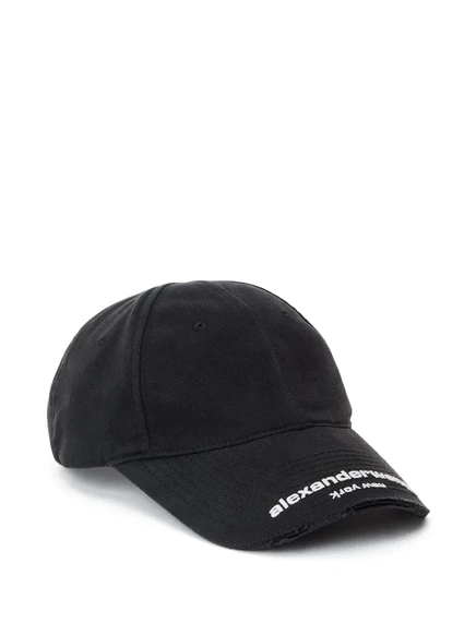 Унисекс бейсболка Alexander Wang с логотипом, черная