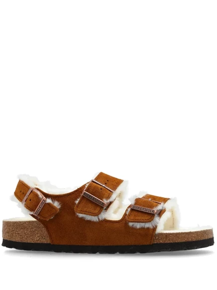 Женские сандалии Birkenstock Milano, замшевые, коричневые