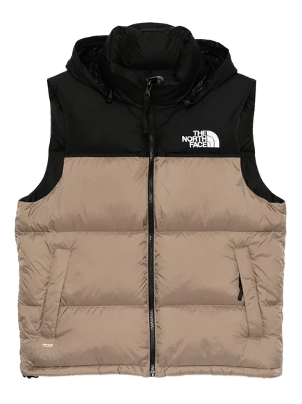 Мужской стеганый жилет The North Face Nuptse, коричневый