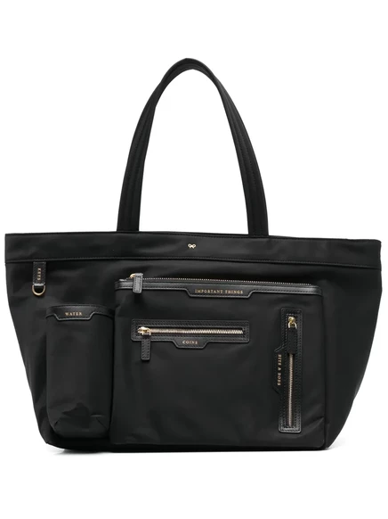 Женская сумка-тоут Anya Hindmarch E/W Multi Pocket, черная