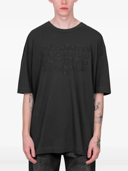Мужская футболка Maison Margiela с логотипом, серая