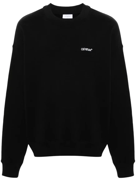 Белоснежная толстовка с рельефным логотипом black