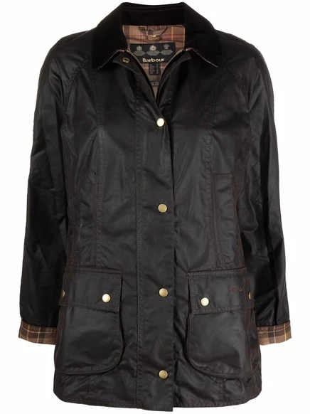 Классический жакет Barbour Beadnell с вощеной отделкой brown