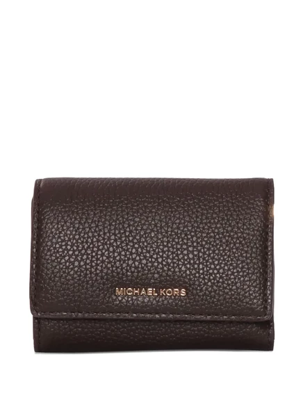 Женский кожаный складной кошелек Michael Kors, шоколадный