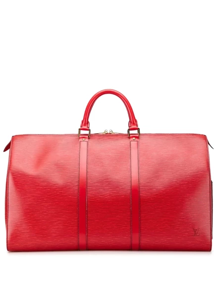 Дорожная сумка Louis Vuitton Pre-Owned Keepall 50 Epi, красная