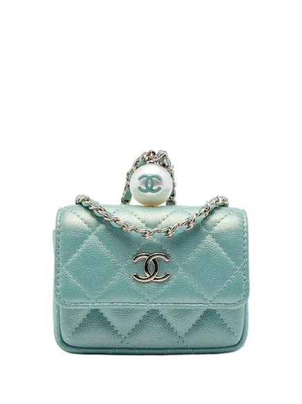 Сумка-кошелек CHANEL Pre-Owned 2021, зеленая