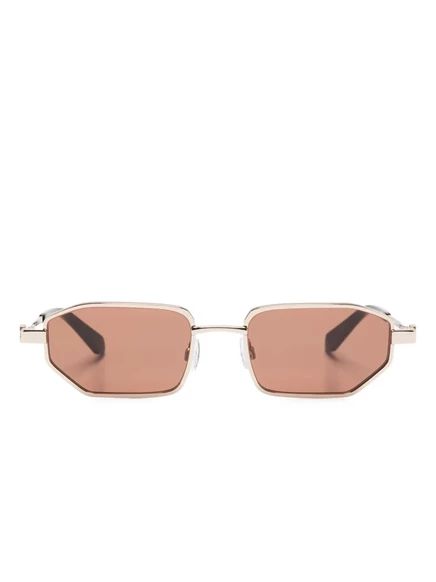 Очки Off-White Eyewear с мотивом стрел, золотистые