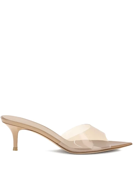 Босоножки на остроконечном каблуке Gianvito Rossi 55 мм Elle neutrals