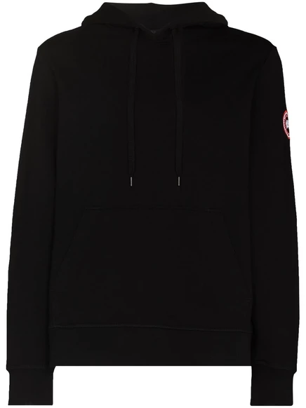 Толстовка с капюшоном Canada Goose Huron с логотипом и нашивкой black