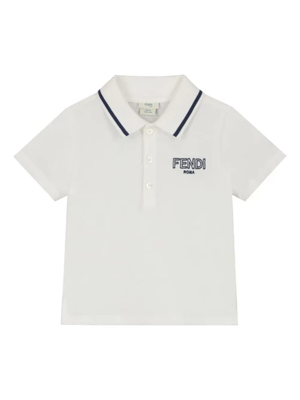 Поло для мальчиков Fendi Kids, белое
