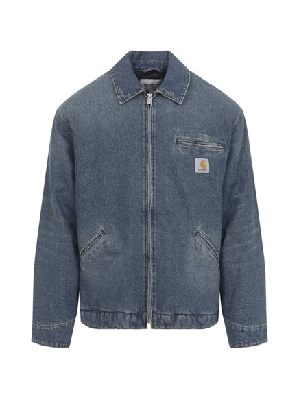Мужская джинсовая куртка Carhartt WIP на молнии, синяя
