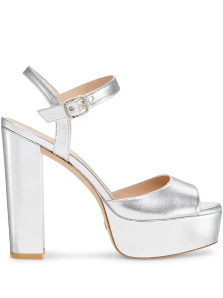Босоножки Stuart Weitzman Ryder 95 мм silver