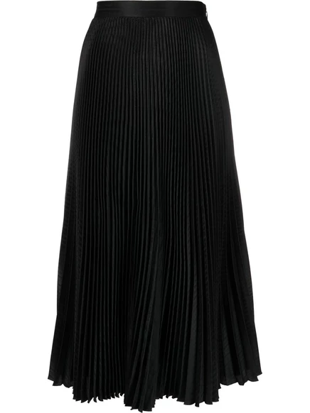 Плиссированная юбка Prada с высокой талией black