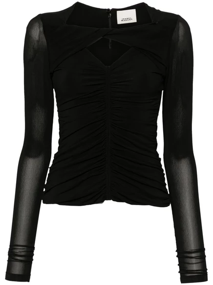 Блузка с рюшами ISABEL MARANT Vandalia black