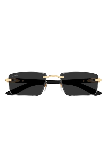 Солнцезащитные очки Cartier Eyewear прямоугольные, черные