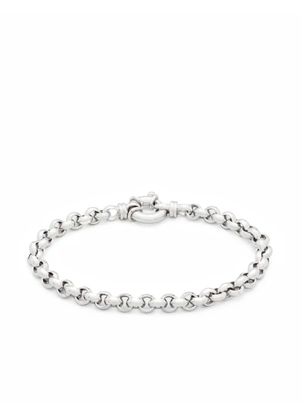 Толстый браслет Rolo от Tom Wood silver