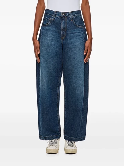 Джинсы с высокой посадкой Hattie от AG Jeans blue