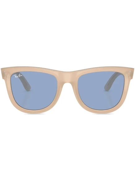 Солнцезащитные очки Ray-Ban Wayfarer Reverse, бежево-голубые
