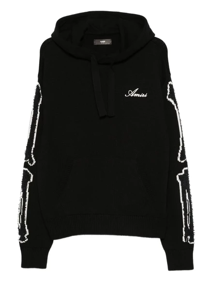 Мужское худи Amiri с принтом костей, черное