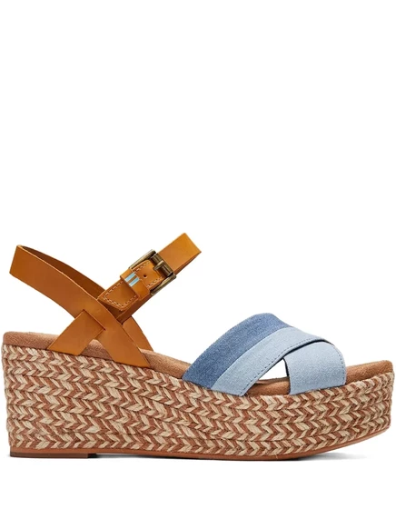 Женские босоножки TOMS Wilow, бежево-синие