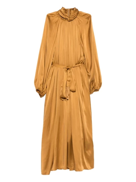 Миди-платье-футляр ZIMMERMANN Hypnotic Twist brown