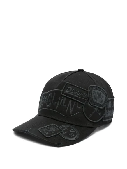 Бейсболка с вышитой нашивкой DSQUARED2 black
