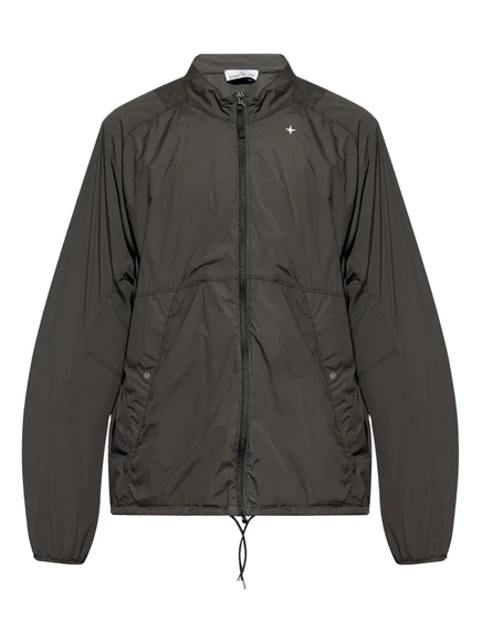 Мужская бомбер-куртка Stone Island с логотипом, черная