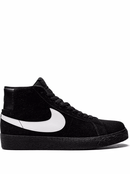 Унисекс кроссовки Nike Zoom Blazer Mid SB, черно-белые