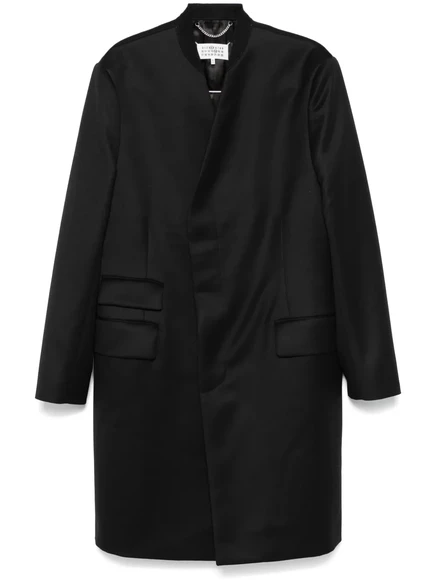 Мужское шерстяное пальто Maison Margiela, черное