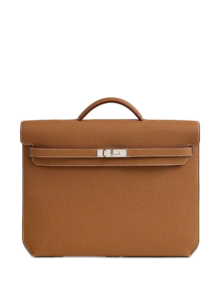 Женский портфель Hermès Kelly Depeches 36, коричневый