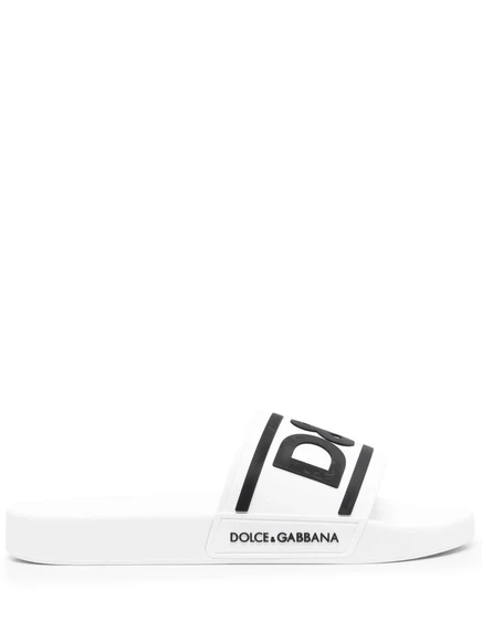 Мужские шлепанцы Dolce & Gabbana Gomma, белые