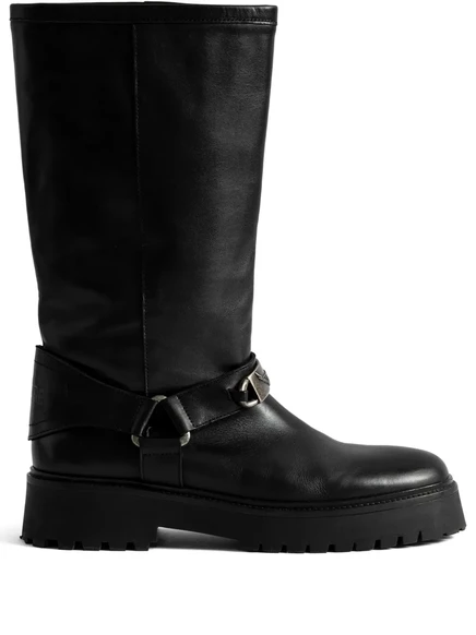 Сапоги с пряжками Zadig&Voltaire Angie black