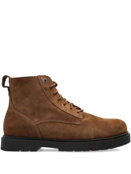 Замшевые ботильоны на шнуровке Birkenstock Highwood brown